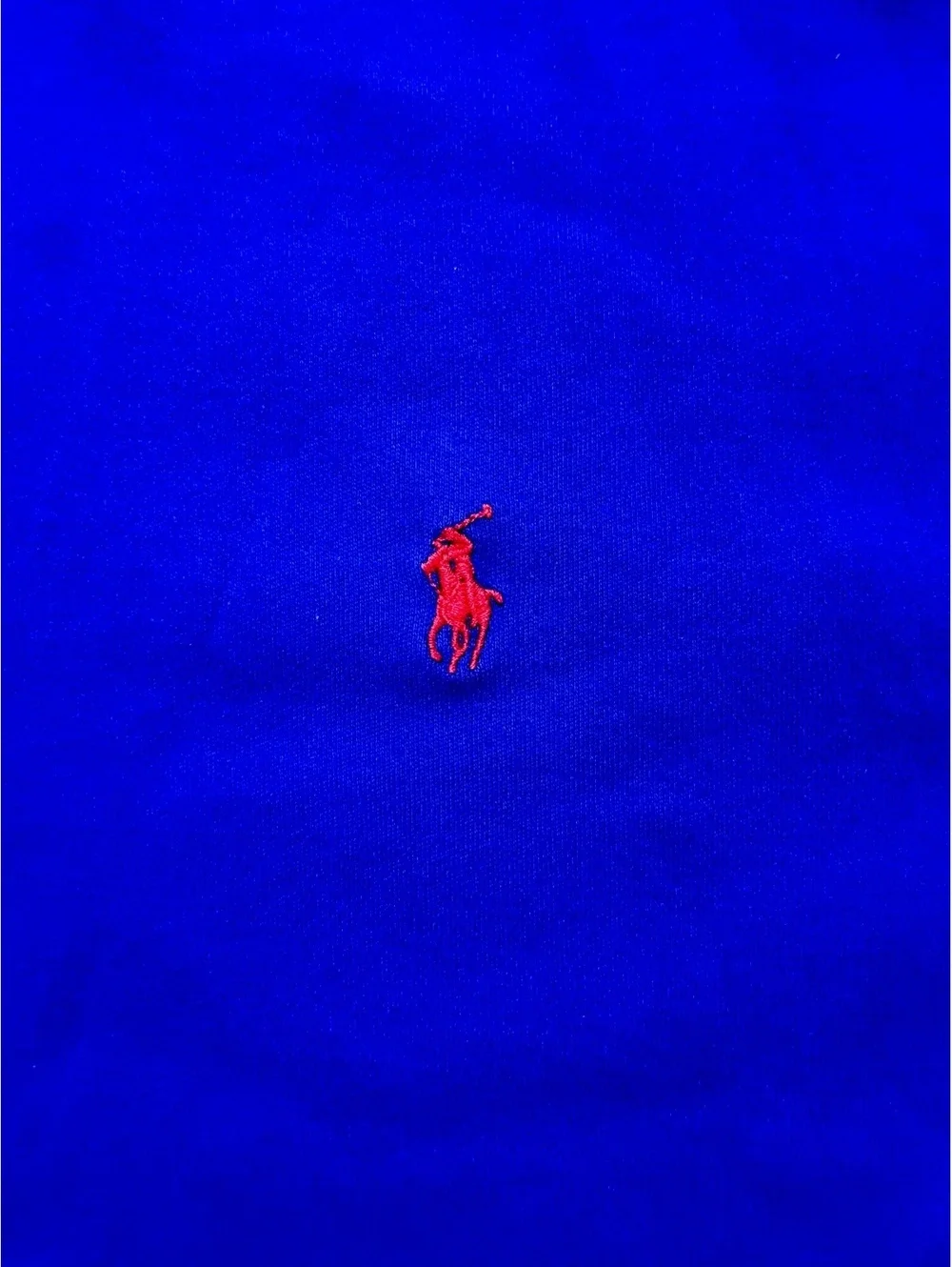 Vintage 90s Polo Ralph Lauren Men’s Polo Shirt Large Royal Blue Red Pony